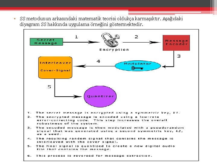  • SS metodunun arkasındaki matematik teorisi oldukça karmaşıktır. Aşağıdaki diyagram SS hakkında uygulama