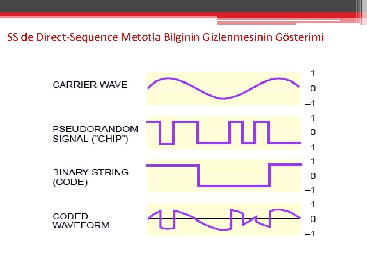 SS de Direct-Sequence Metotla Bilginin Gizlenmesinin Gösterimi 