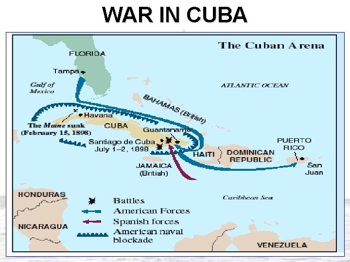 WAR IN CUBA WAR IN CUBA