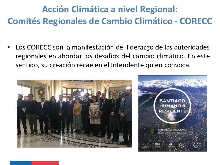 Acción Climática a nivel Regional: Comités Regionales de Cambio Climático - CORECC • Los