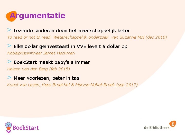 Argumentatie > Lezende kinderen doen het maatschappelijk beter To read or not to read: