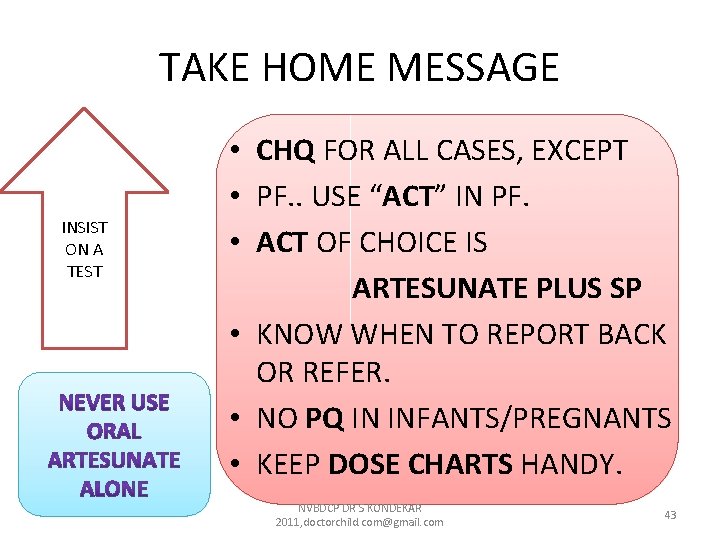 TAKE HOME MESSAGE INSIST ON A TEST • CHQ FOR ALL CASES, EXCEPT • TAKE HOME MESSAGE INSIST ON A TEST • CHQ FOR ALL CASES, EXCEPT •