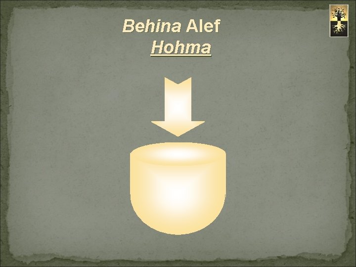 Behina Alef Hohma 