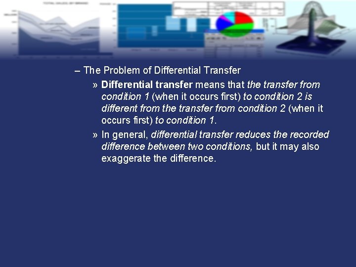 – The Problem of Differential Transfer » Differential transfer means that the transfer from