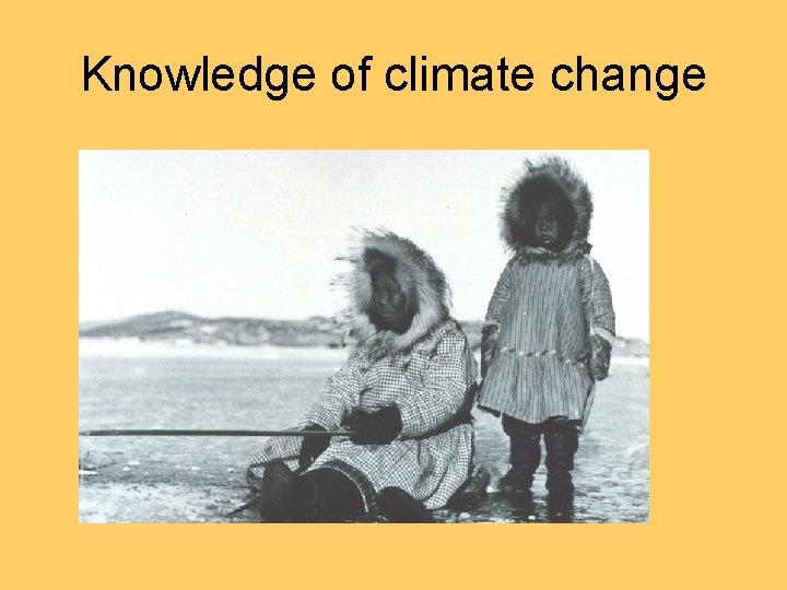 Knowledge of climate change 