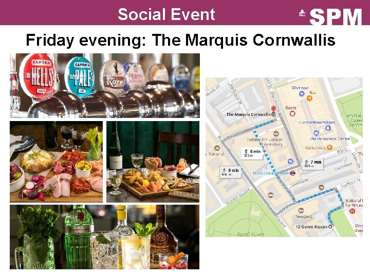 Social Event Friday evening: The Marquis Cornwallis 