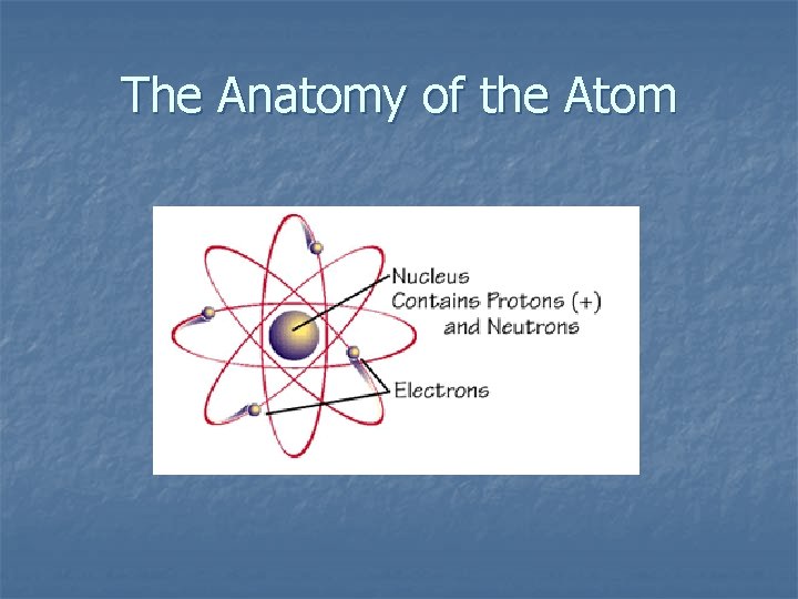The Anatomy of the Atom 