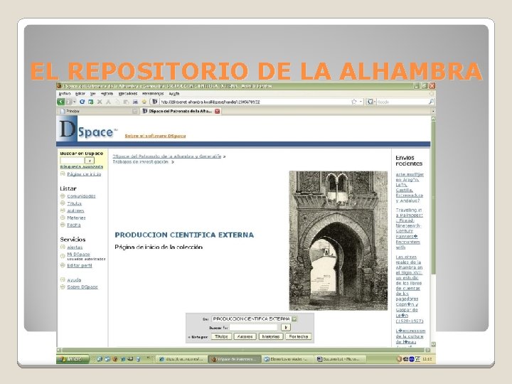 EL REPOSITORIO DE LA ALHAMBRA 