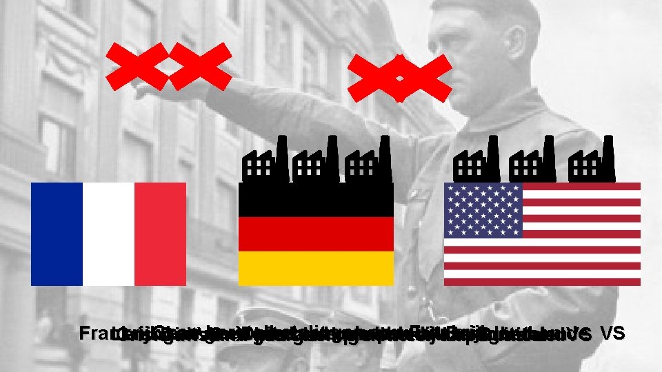 Geen herstelbetalingen aan Frankrijk kan geen producten kopen uitaan Duitsland en VS de VS