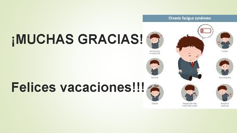 ¡MUCHAS GRACIAS! Felices vacaciones!!! 