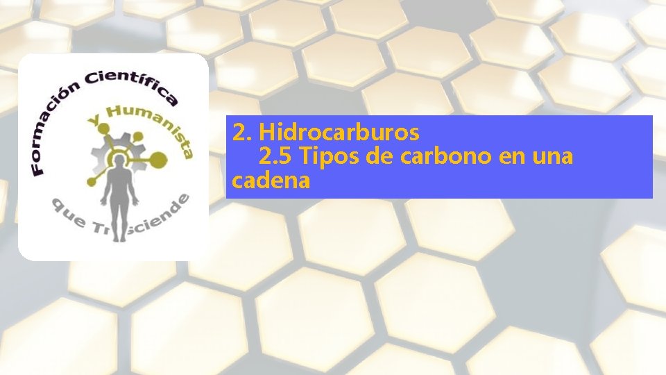 2. Hidrocarburos 2. 5 Tipos de carbono en una cadena 