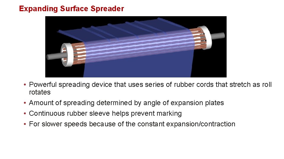 Expanding Surface Spreader • Powerful spreading device that uses series of rubber cords that