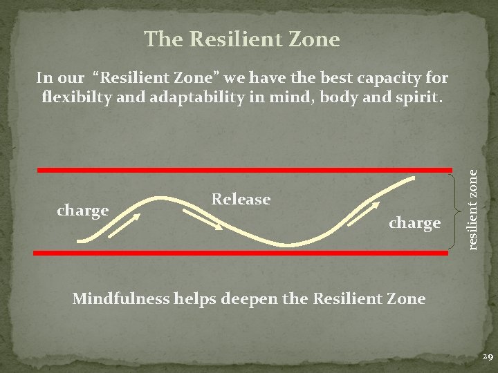 The Resilient Zone charge Release charge resilient zone In our “Resilient Zone” we have