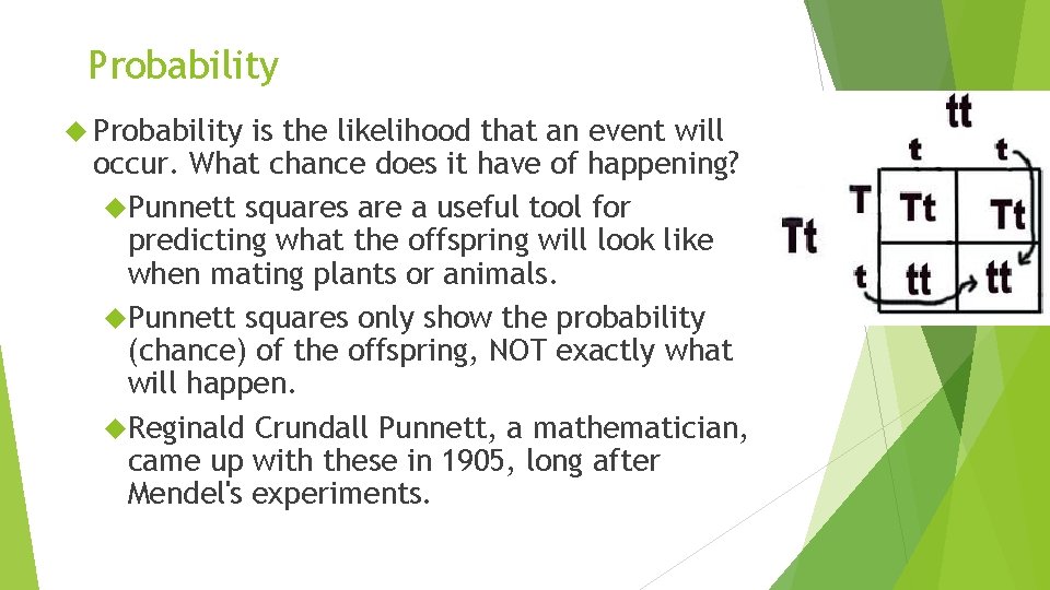 Probability is the likelihood that an event will occur. What chance does it have