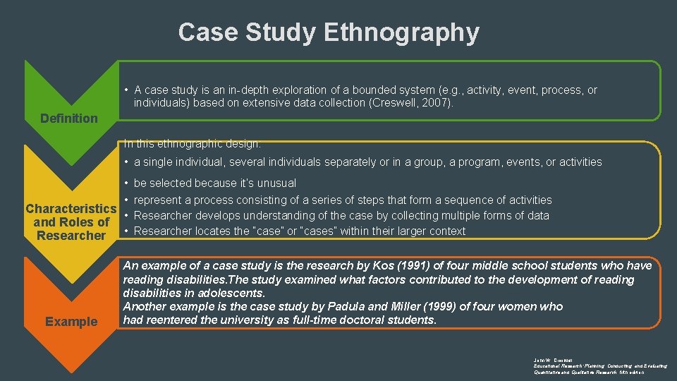 Case Study Ethnography • A case study is an in-depth exploration of a bounded