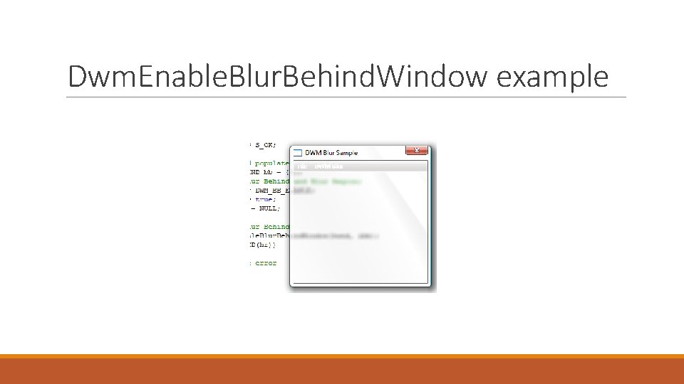 Dwm. Enable. Blur. Behind. Window example 