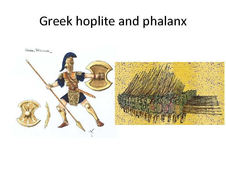 Greek hoplite and phalanx 