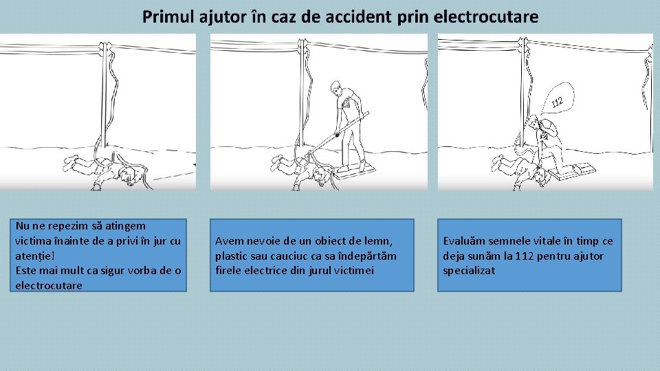 Nu ne repezim să atingem victima înainte de a privi în jur cu atenție!