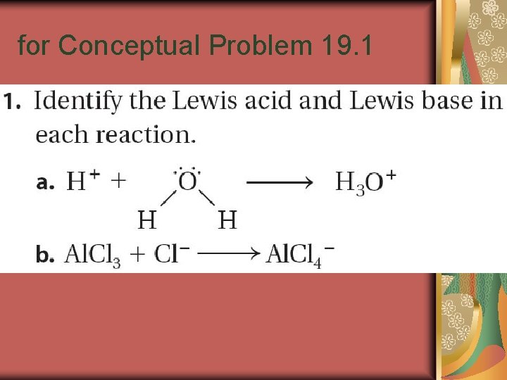 for Conceptual Problem 19. 1 