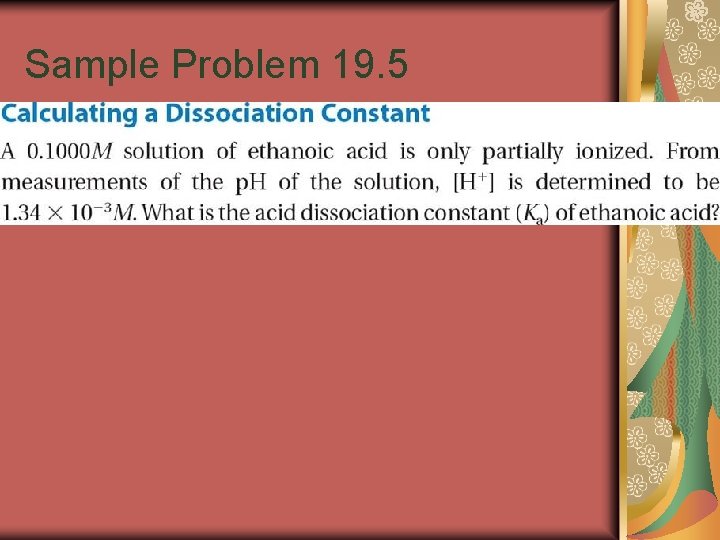 Sample Problem 19. 5 