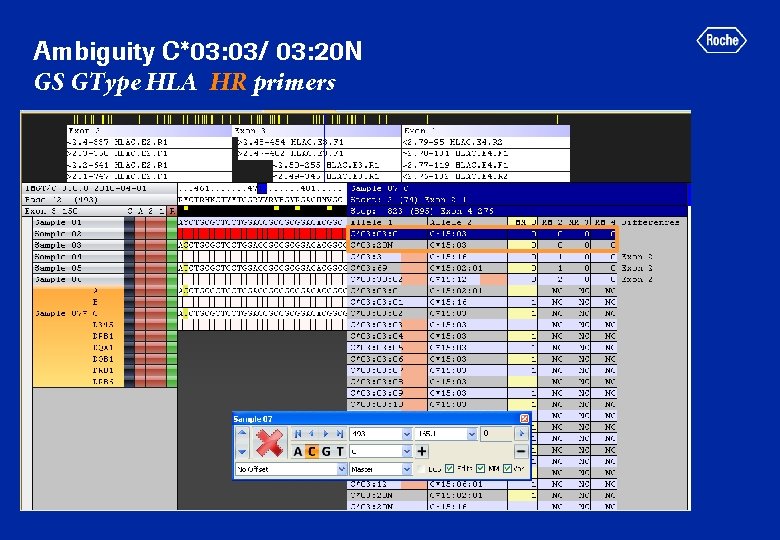 Ambiguity C*03: 03/ 03: 20 N GS GType HLA HR primers 