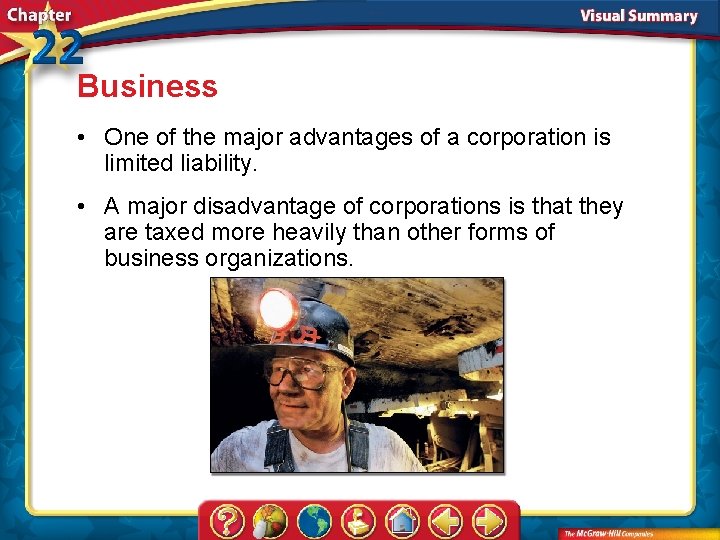 Business • One of the major advantages of a corporation is limited liability. •