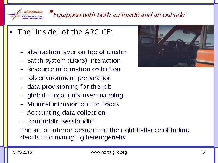 ”Equipped with both an inside and an outside” § The ”inside” of the ARC