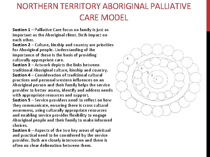 NORTHERN TERRITORY ABORIGINAL PALLIATIVE CARE MODEL Section 1 – Palliative Care focus on family