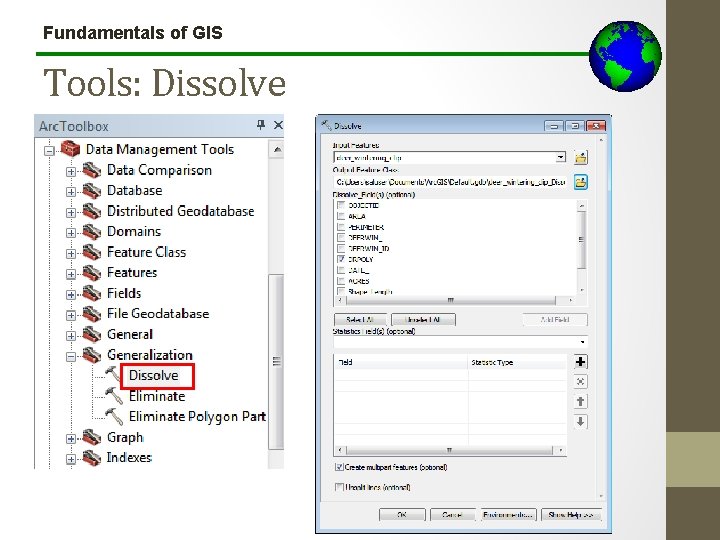 Fundamentals of GIS Tools: Dissolve 