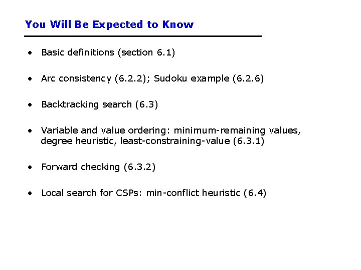 You Will Be Expected to Know • Basic definitions (section 6. 1) • Arc You Will Be Expected to Know • Basic definitions (section 6. 1) • Arc