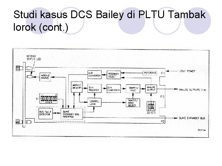 Studi kasus DCS Bailey di PLTU Tambak lorok (cont. ) Studi kasus DCS Bailey di PLTU Tambak lorok (cont. )