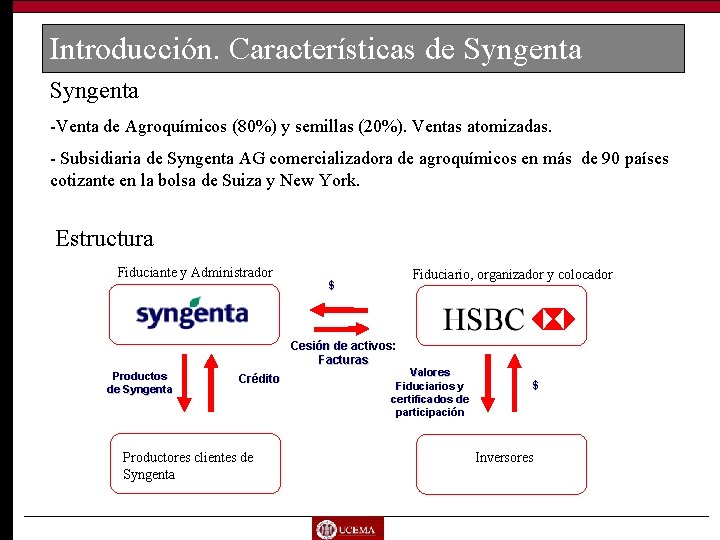 Introducción. Características de Syngenta -Venta de Agroquímicos (80%) y semillas (20%). Ventas atomizadas. -