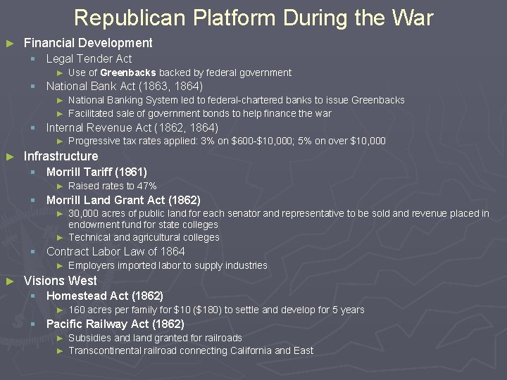 Republican Platform During the War ► Financial Development § Legal Tender Act ► Use