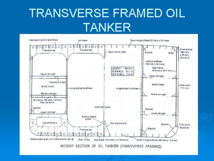 TRANSVERSE FRAMED OIL TANKER 