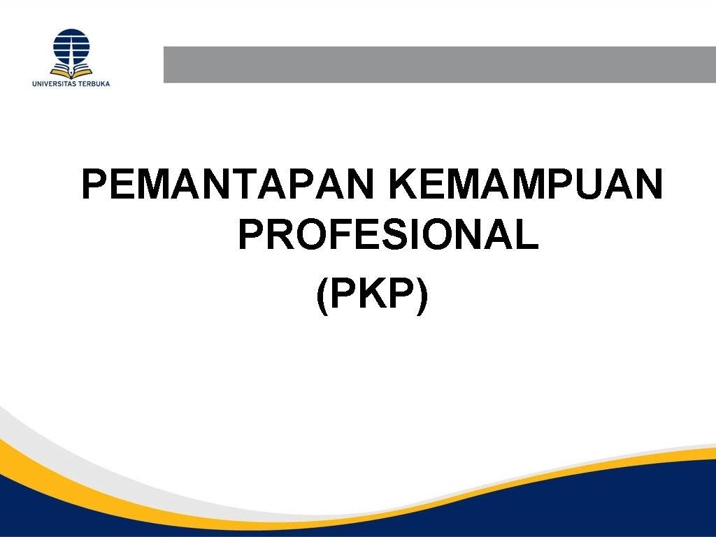 PEMANTAPAN KEMAMPUAN PROFESIONAL (PKP) 