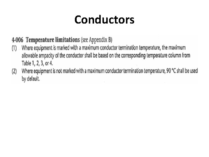 Conductors 