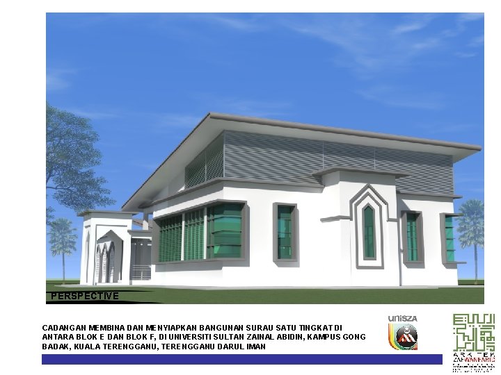 PERSPECTIVE CADANGAN MEMBINA DAN MENYIAPKAN BANGUNAN SURAU SATU TINGKAT DI ANTARA BLOK E DAN