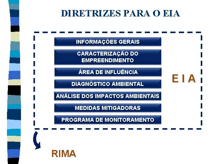 DIRETRIZES PARA O EIA INFORMAÇÕES GERAIS CARACTERIZAÇÃO DO EMPREENDIMENTO ÁREA DE INFLUÊNCIA DIAGNÓSTICO AMBIENTAL