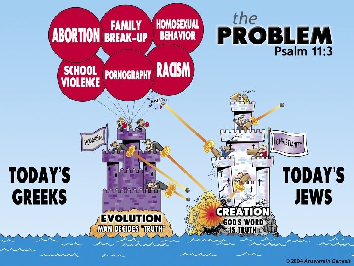 Castles-Problem: Evolution & Creation Greeks & Jews 00916 