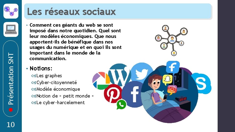 Présentation SNT Les réseaux sociaux 10 • Comment ces géants du web se sont