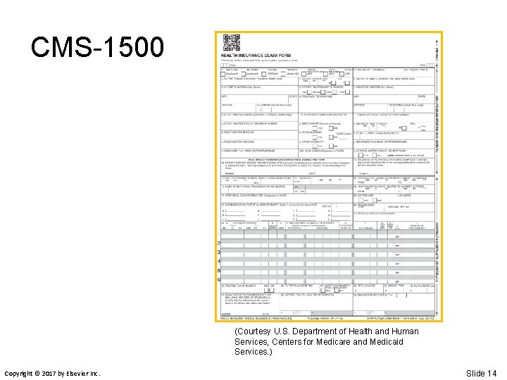 CMS-1500 (Courtesy U. S. Department of Health and Human Services, Centers for Medicare and