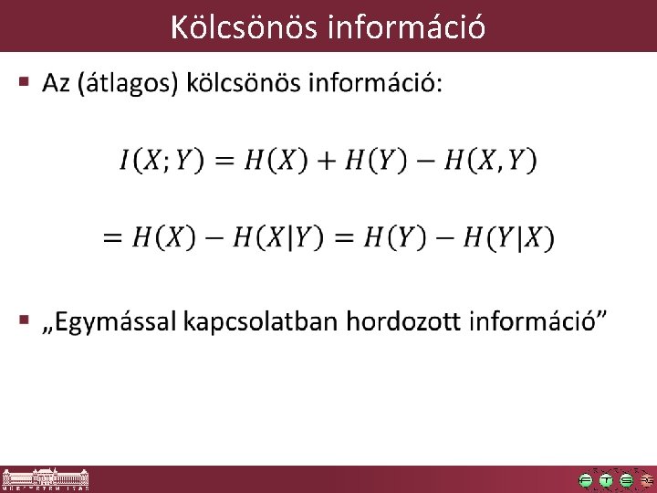 Kölcsönös információ § 