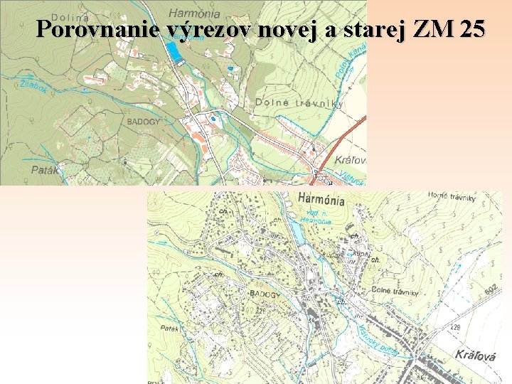 Porovnanie výrezov novej a starej ZM 25 