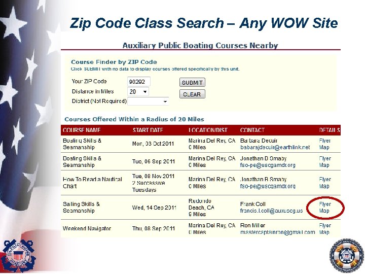 Zip Code Class Search – Any WOW Site 