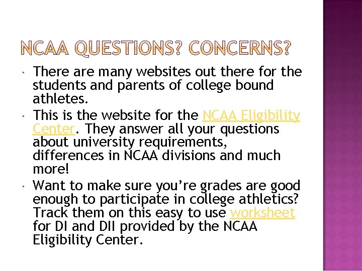  There are many websites out there for the students and parents of college