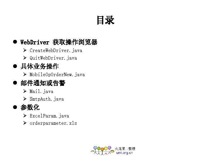 目录 l Web. Driver 获取操作浏览器 Ø Create. Web. Driver. java Ø Quit. Web. Driver.