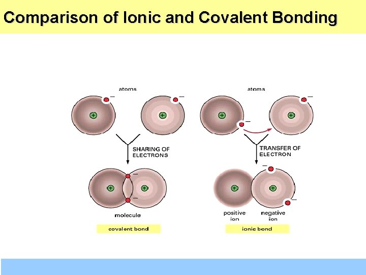 Comparison of Ionic and Covalent Bonding 