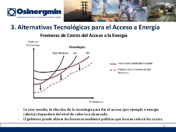 3. Alternativas Tecnológicas para el Acceso a Energía Fronteras de Costos del Acceso a