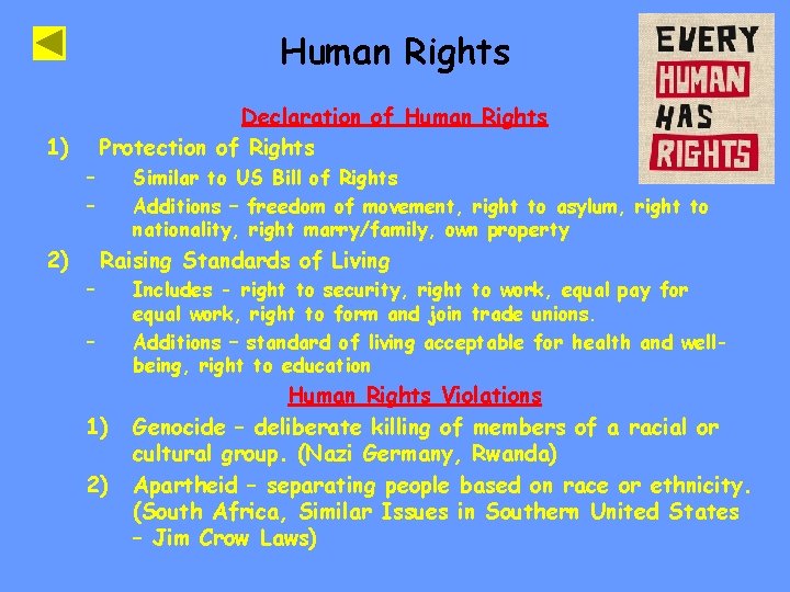 Human Rights Declaration of Human Rights Protection of Rights 1) – – 2) Similar