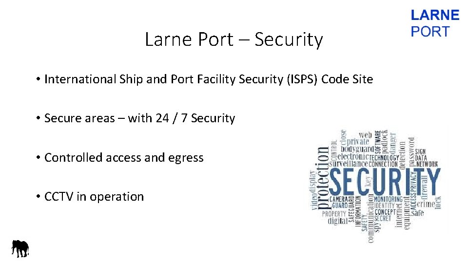 Larne Port – Security • International Ship and Port Facility Security (ISPS) Code Site